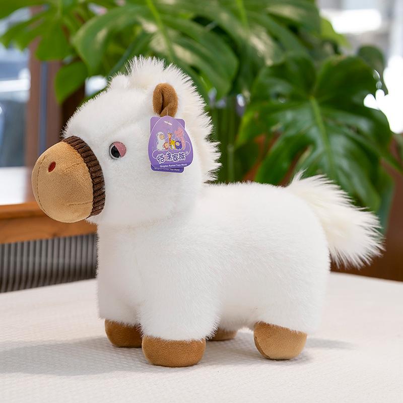 Cute Pony Doll Plush Toy Girl Bed Sleeping Doll Warm Heart Accompany Children Birthday Gift