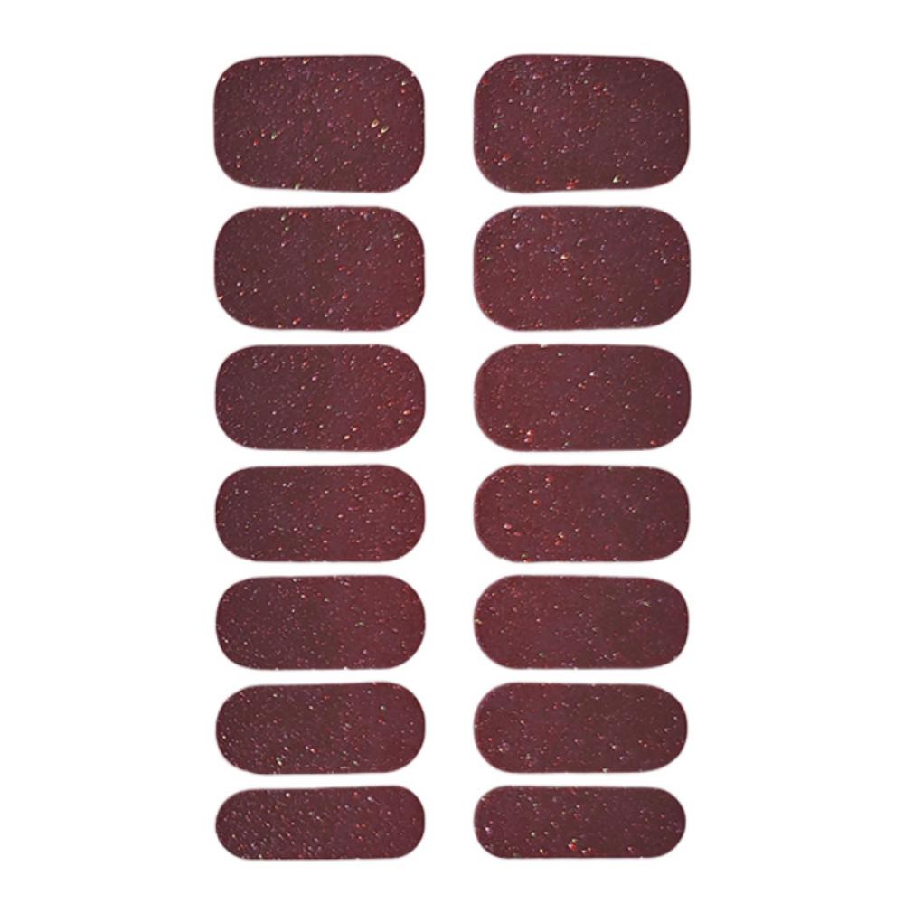 Charm Finger 14 Finger New Bling Fine Flash Aurora Gel Nail Oil Film Self-Adhesive Waterproof Seal-free Nail Art Sticker