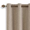 Dual-Sided Full Blackout Imitation Linen Curtains