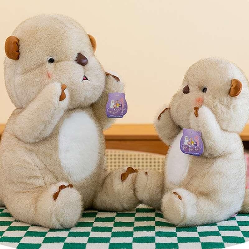 Cute Otter Baby Plush Toy For Girls Bed Companion Stuffed Doll Wholesale Factory