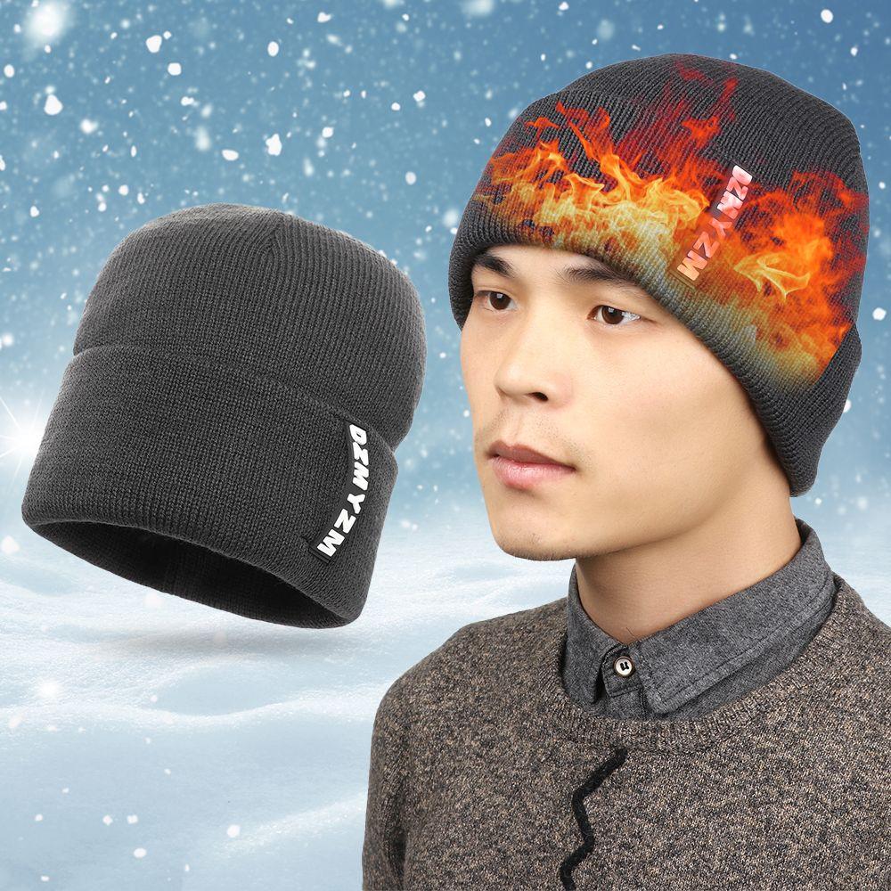 Women Men Thicken Warm Winter Hip Hop Hat Beanie Hat Knitted Hats Skullcap