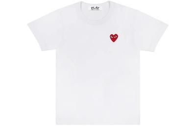Camisetas CDG Play para Hombre Cuello Redondo Ajuste Recto Moderado AZ-T108-051-2