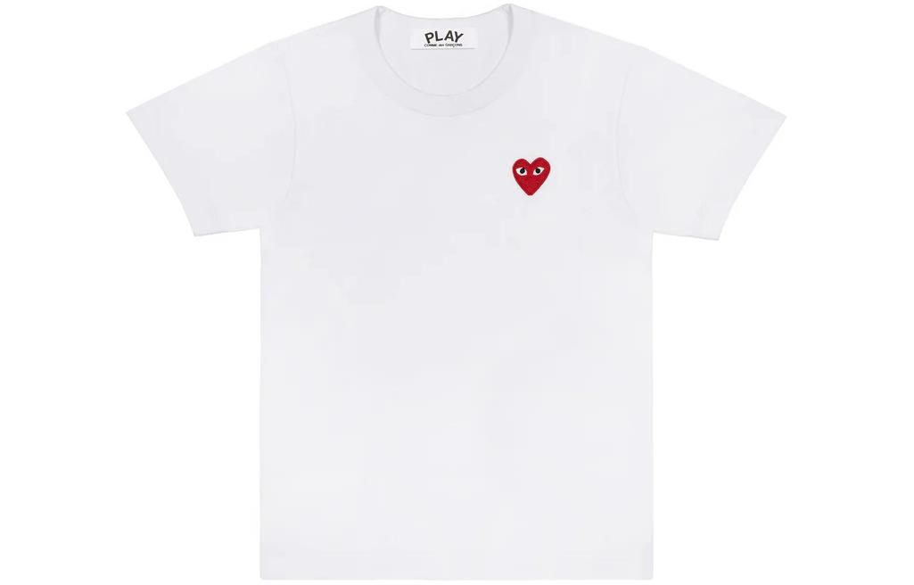 

CDG Play T Shirts Men s Crew Neck Moderate Straight Fit AZ-T108-051-2 XXL