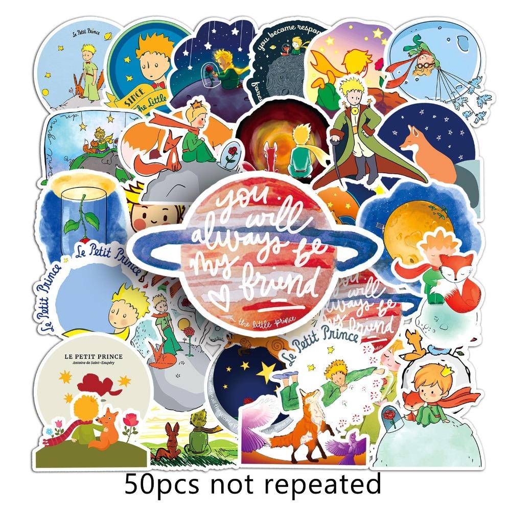 50Pcs Cartoon Le Petit Prince Graffiti Stickers Decals Suitcase Laptop Computer Water Cup Guitar Decoration Diy Kid Classics Toy