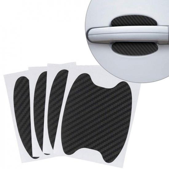 4x Black Car Door Handle Film Sticker Protector Anti Scratch Protect Accessories