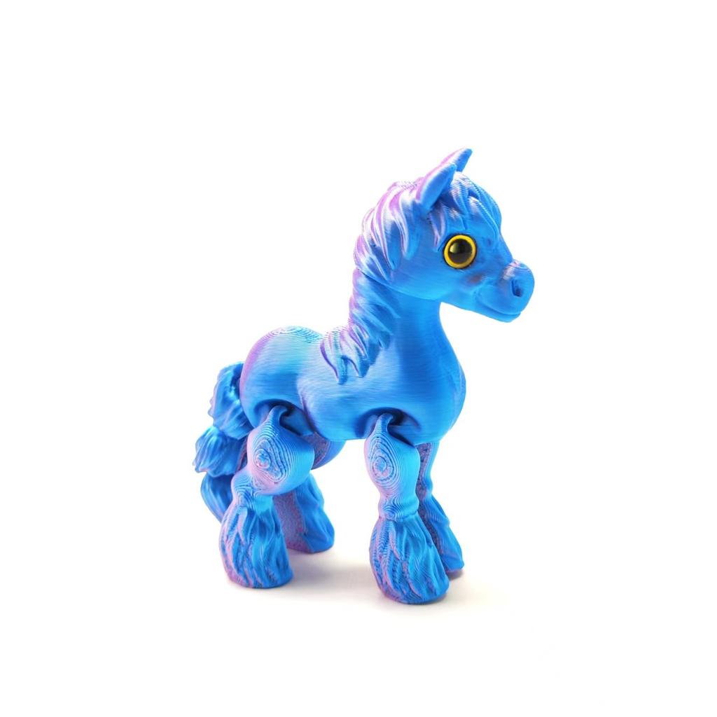 1PC 3D printing pony full body joints movable children's toys creative ornaments handicrafts animal models