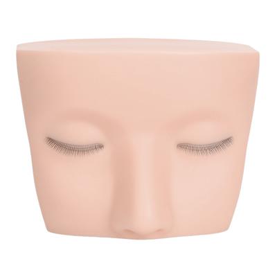Lash Mannequin Head Elastic Realistic 3 Layer Lashes Eyelash Mannequin Head Practice for Beginner