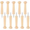 A84E-20Pcs Wooden Shaker Peg Wood Screw-On Shaker Pegs Unfinished Wood Shaker Racks For Hanging Clothes Hats Towel