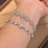 French Retro Lace Flower Bracelet Femininity Versatile Niche High-End Garland Point Diamond Jewelry