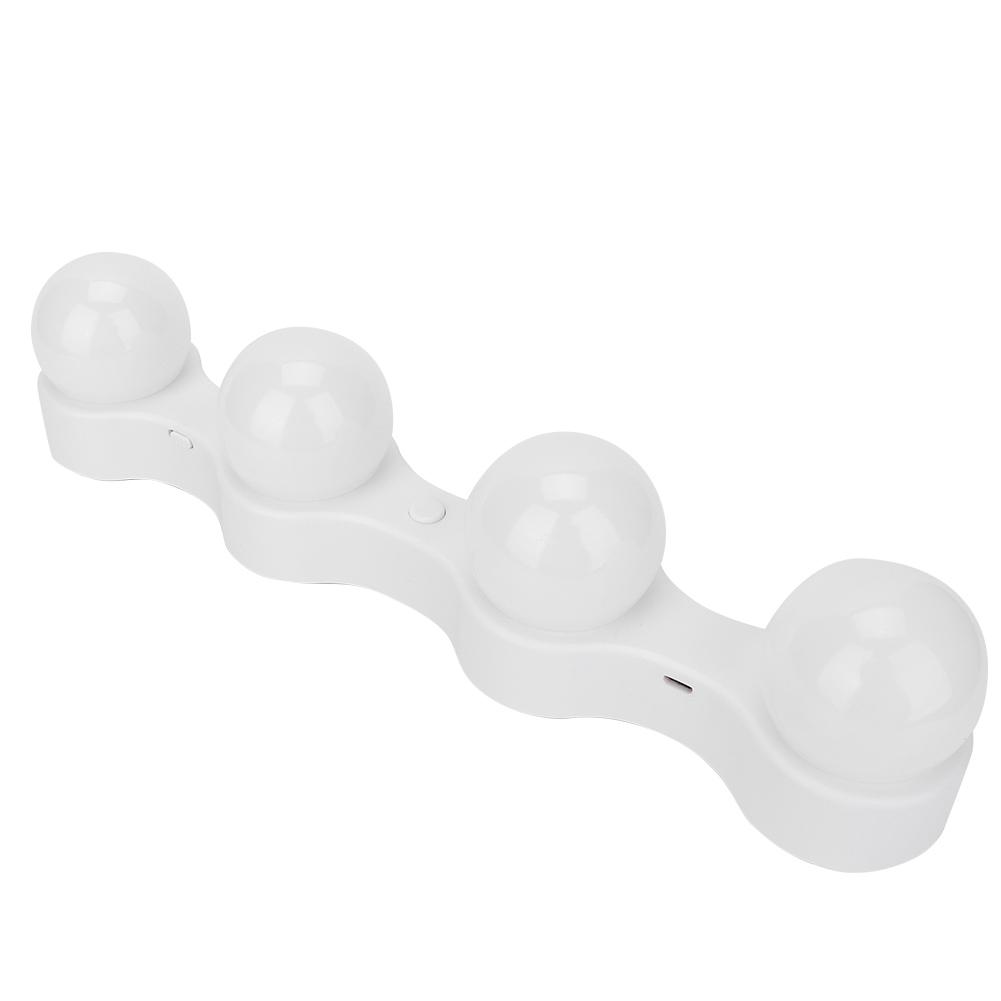 

Светодиодная подсветка для зеркала в ванной комнате, регулируемая, для макияжа, освещение, заполняющий свет, лампа, три лампочки