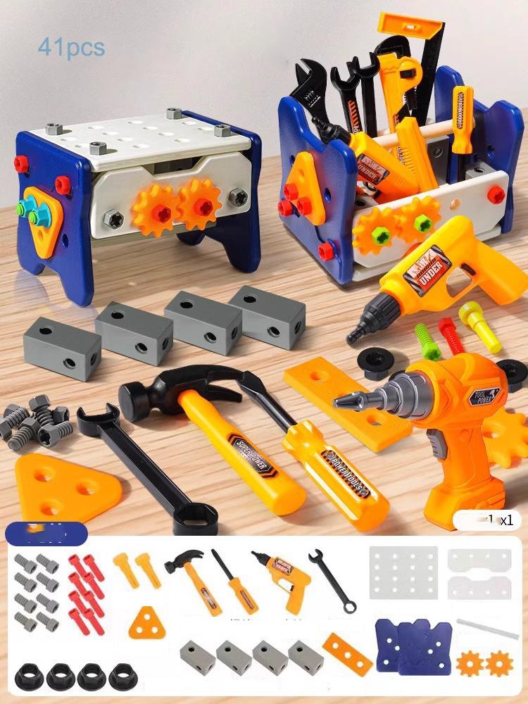 Children's Toy Toolbox Simulation Repair Assembling Disassembling Tool Set