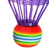 4Pcs Colorful Badminton Rainbow Ball Flying Stability Shuttlecocks EVA Material Good Toughness Badminton Balls Outdoor Sports