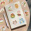 50 Cartoon Holographic Cartoon Christmas Calf Doodle Stickers Decorate Suitcase Notebook Diy Waterproof