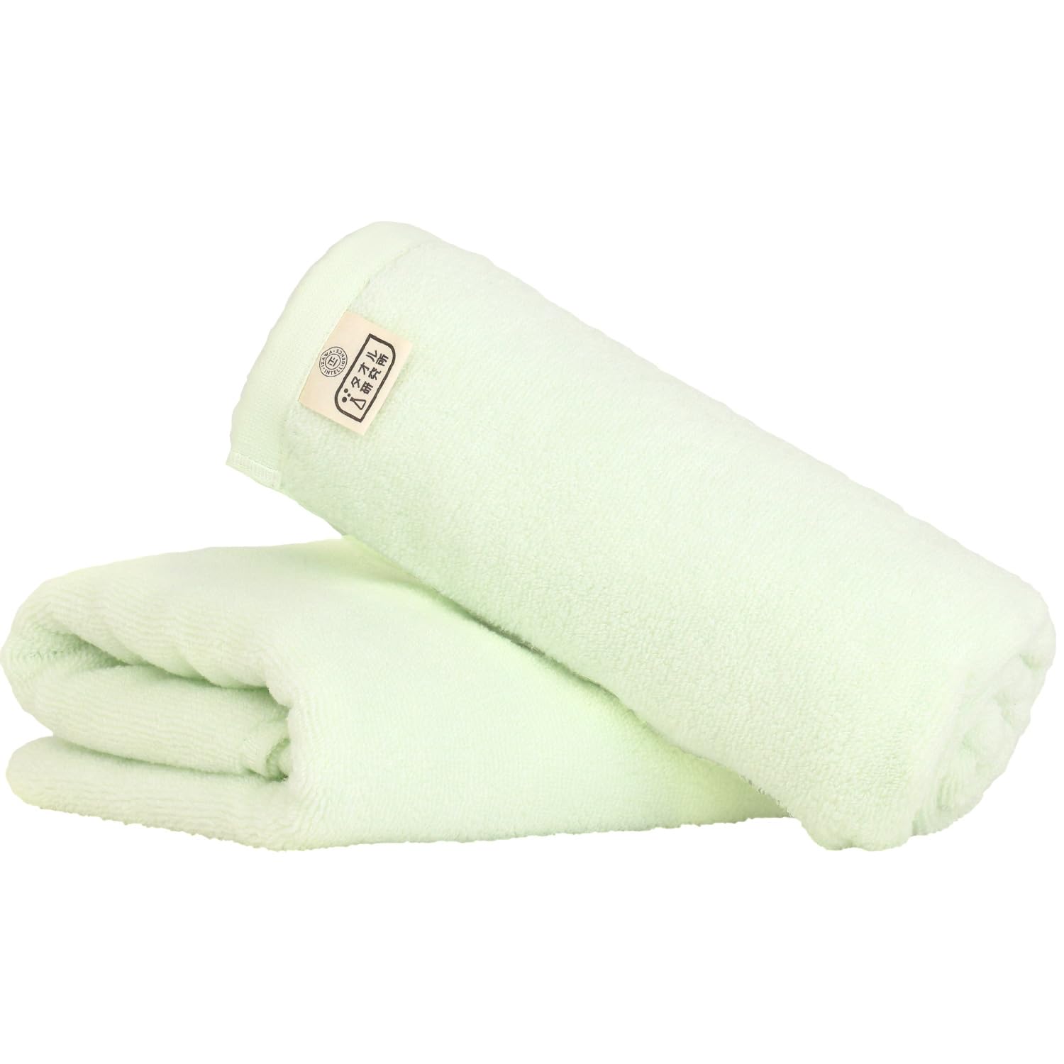 

Towel Laboratory Bath Set of Fast JapanTechnology [Air Softness] #027 Towels, Green, 2, Fluffy, Soft, Medium-Weight, Volume, Lightweight, No-Twist