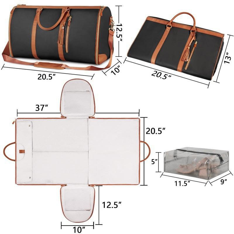 Women's Large PU Leather Fashion Carry-on Bag