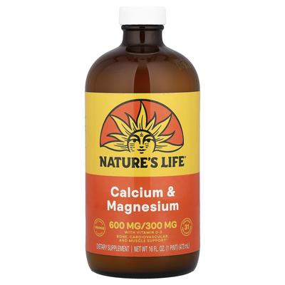 Calcium & Magnesium, Natural Orange, 474 Ml (16 Fl Oz)
