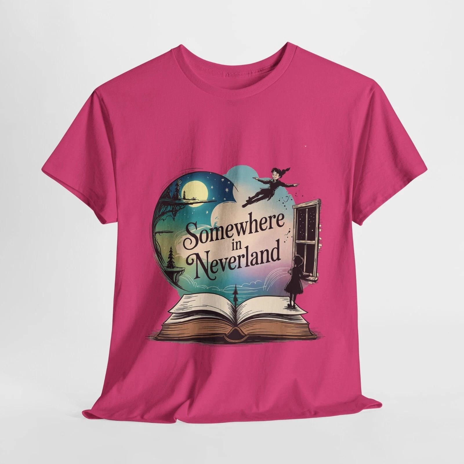 

Unisex Vacation Tee with Somewhere in Neverland Design | Whimsical T-Shirt S