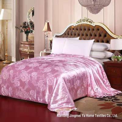 Jingmeiya Pink Silk Jacquard Winter Quilt