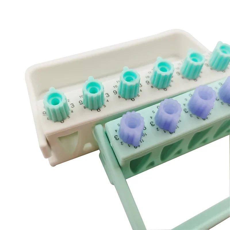 6 Holes Dental Counting Root Canal File Sterilizing Rack Endo Files Holder Autoclavable Dental Instrument