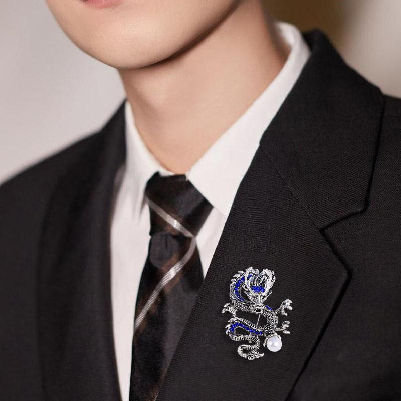 Year of the Dragon Domineering Dragon Men's and Women's High-end Trendy Accessories Brooch