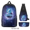 Kochrucksack Dreiteiliges Set, Outdoor-Reise-Computertasche Polyester Wasserdichter Rucksack