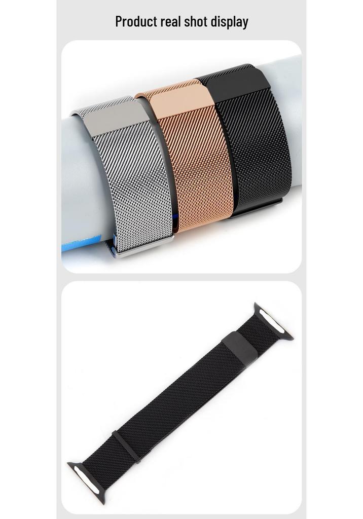 Stainless Steel Magnetic Milanese Band for Apple Watch and iWatch