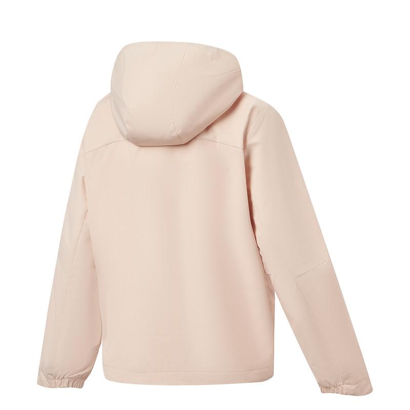 Li-Ning Lightweight Running Long Sleeve Hooded Sports Windbreaker Women outerwear Peach-Pink AFDW104-9