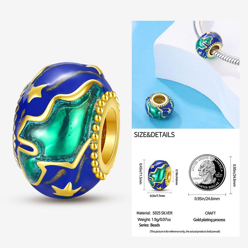 New In Star Moon Sun Series Charm Beads Fit Pandach Original Bracelet Women Copper Pendant Bead Jewelry Gift