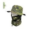 Camouflage Sun Protection Set: Windproof Fisherman Hat & Cycling Balaclava for Outdoor Adventures