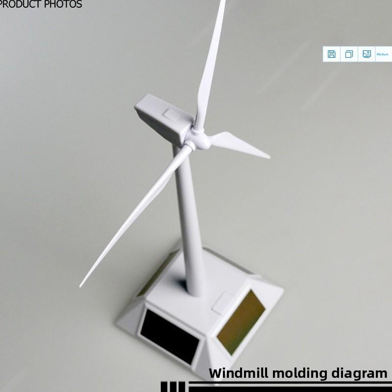 Solar Windmill Toy For Kids Diy Educational Science Kit With Plastic Material
