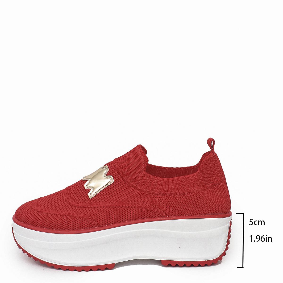 

Модные женские кроссовки на платформе, повседневные слипоны, модные лоферы, женские уличные дышащие теннисные кроссовки, женская обувь 36 красный
