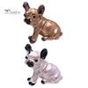 Cartoon Cute Ugly Dog Shape Brooch Shining Rhinestones Inlaid Eyes Pin Suit Lapel Badge Jewelry Gift Coat Accessories