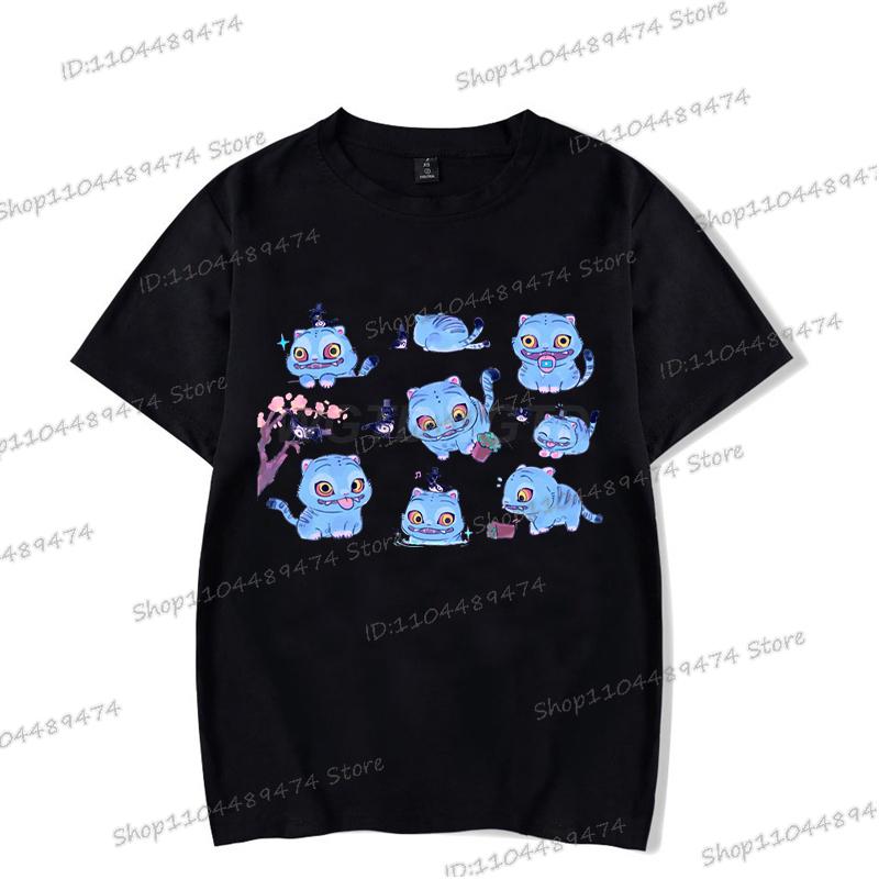 Vtipná trička s tygrem KPop Lovci démonů Módní dárky pro fanoušky Dámská Pánská Kulatý výstřih Anime KPop Lovci démonů Korejský Ulzzang Streetwear