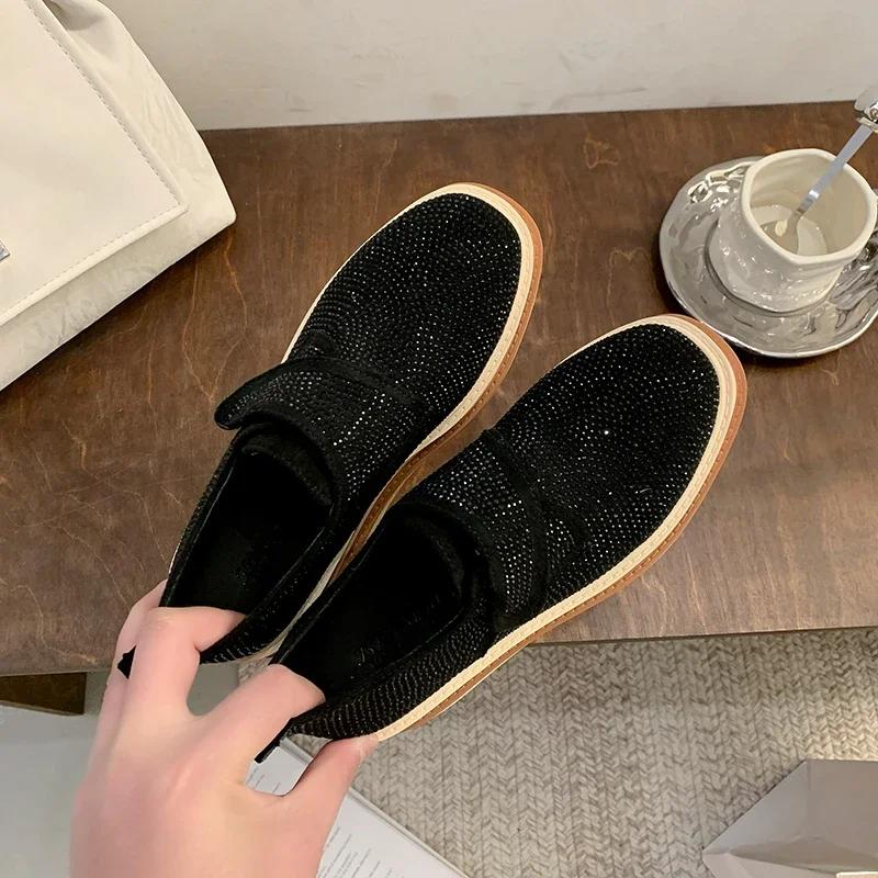 Fashion Women's Designer Platform Sneakers Heel Height 8cm Sparkling Crystal Casual Women Shoes Fashion Matte Luxury Water Diamond Shoes