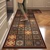 Retro Kitchen Floor Mat Quick-drying Floor Rug High Quality Doormat  Household