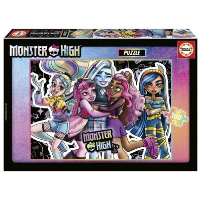 Monster High Puzzle - Educa Borras - 300 Pieces - Cartoons and Comics - White - Children's - Mixed