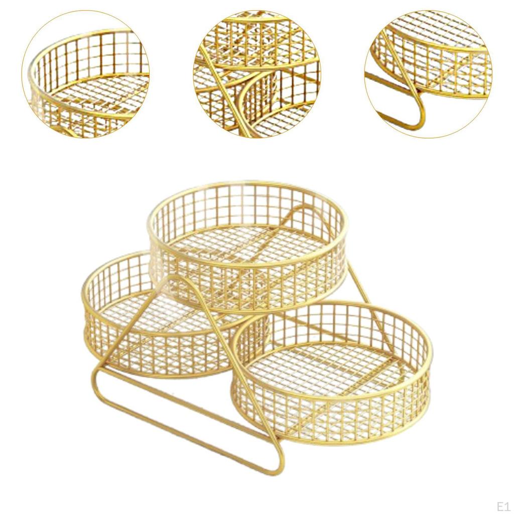 Arbeitsplatten-Obstkorb, Dekorativer Aufbewahrungskorb zur Organisation von Obst, Servierschale