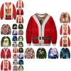 Festive Men's Christmas 3d Graphic Print Pullover Hoodie Sweatshirt With Soft Material