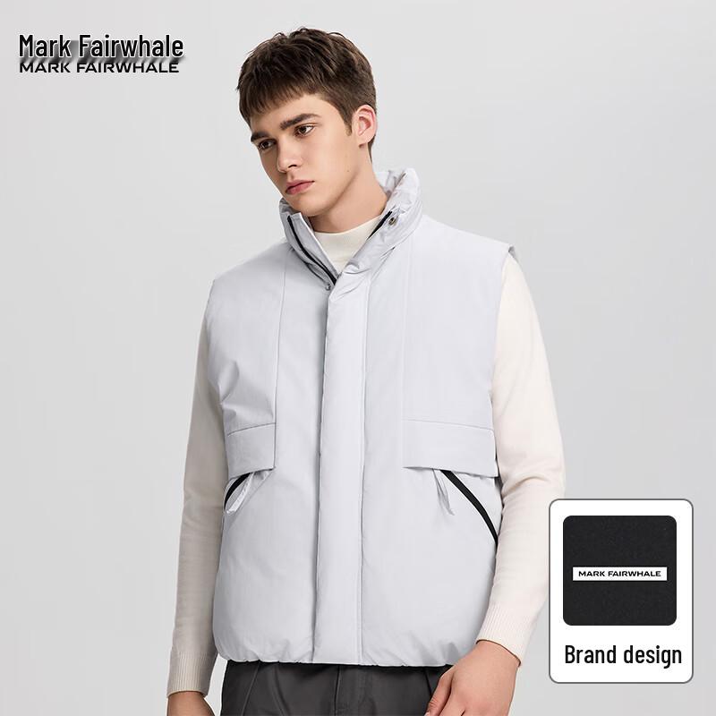 Mark Hua Fei Men's Stand Collar Padded Vest