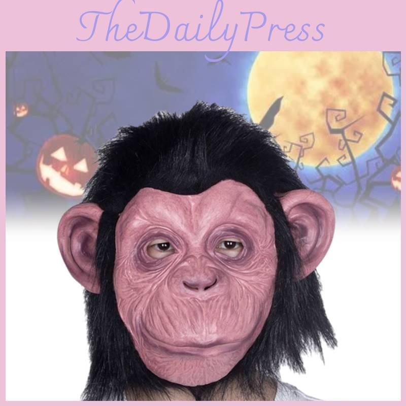 Terrifying Gorilla Head Mask For Halloween Party Realistic Latex Monkey King Cosplay