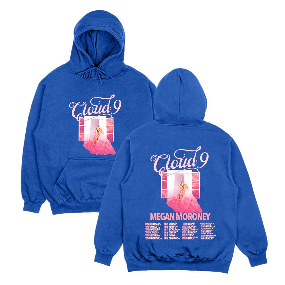 Megan Moroney Cloud 9 Tour 2026 Felpe Donna Uomo Streetwear Felpe Autunno Inverno Manica Lunga Felpa Pullover Casual