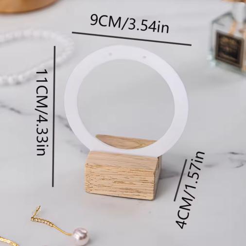 

1pc Earring Stand, Minimalist Display, Earring Holder and Jewelry Organizer White shelf