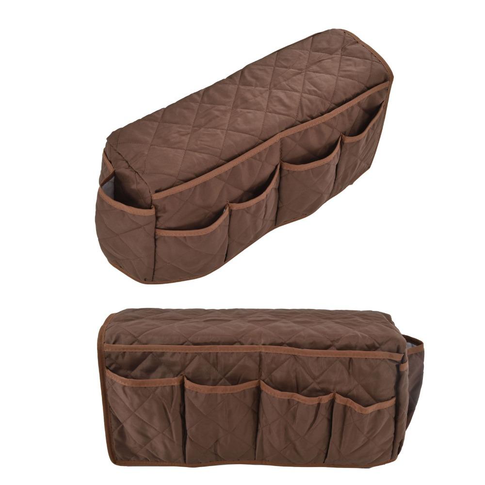 Universal Fit Sofa Armrest Organizer Multifunctional 14 Pockets Couch Remote Holder Gray,Brown,Black Durable Recliner Organizer