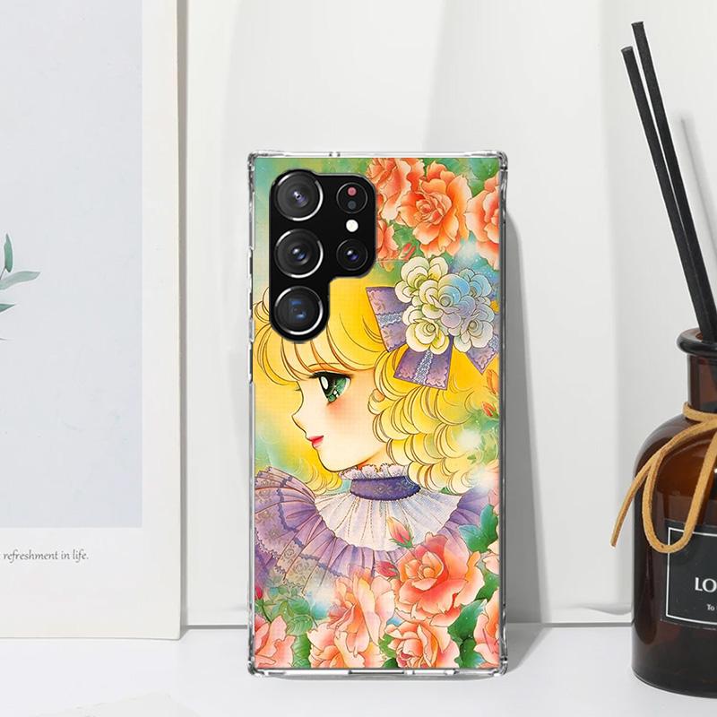 Anime Candy Phone Case For Samsung Galaxy S25 S24 S23 S22 Ultra S21 FE S20 Plus S10 + S10E Art Fundas Back Cover S24 S23 S22 S21