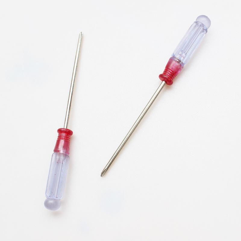Mini Rotating Phillips Screwdriver with Zipper Tail Clip