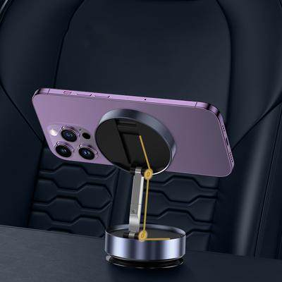 Support de téléphone à ventouse pliable Support de téléphone magnétique à ventouse Support de téléphone magnétique pour voiture pour IPhone/Samsung/Xiaomi