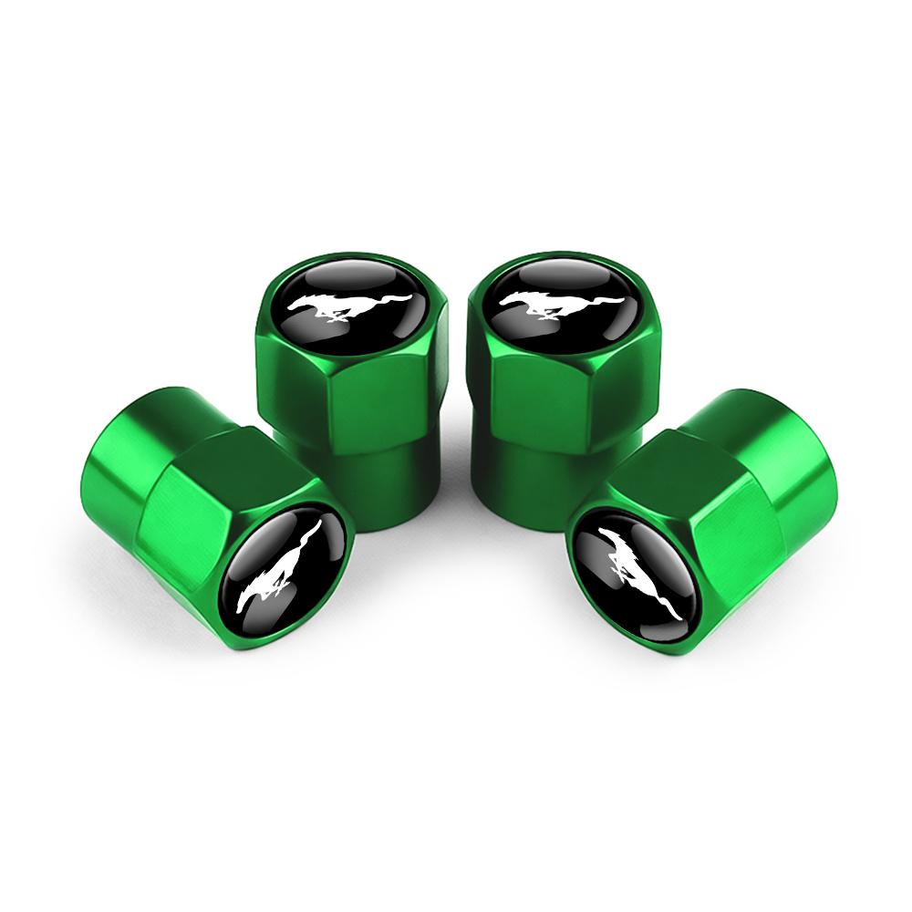 4Pcs Car Tire Valve Covers Dust Emblem Caps Accessories For Ford Fiesta Focus 2 Mondeo ST Mk4 Mustang Ranger Kuga S-MAX Transit AQ5