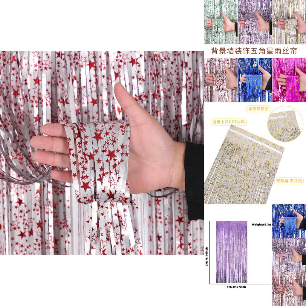 Stunning Starry Rain Curtain For Birthday Parties And Festive Celebrations In Multiple Colors