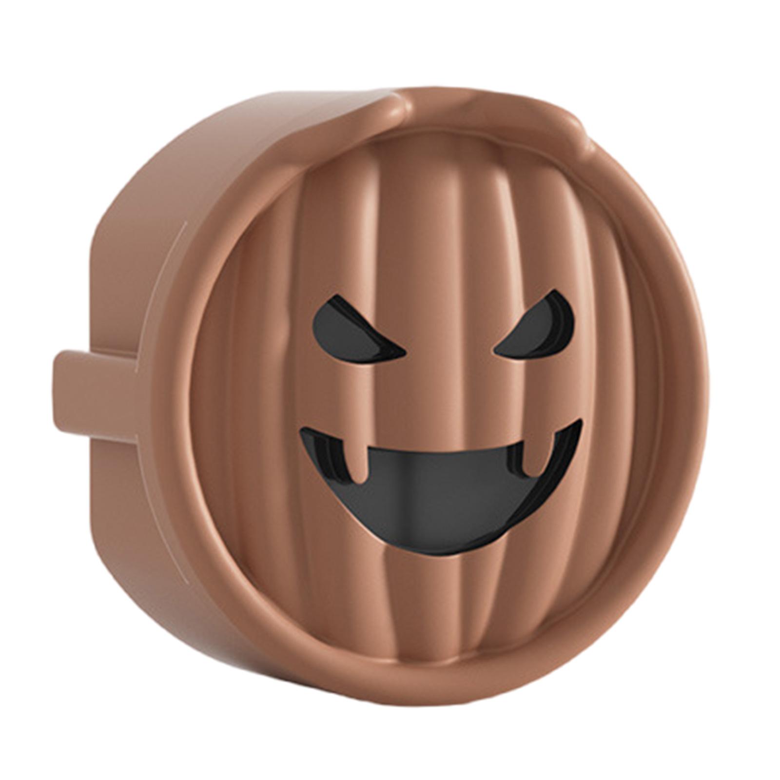 

Защита от детей, защита электрических розеток, мультяшный Хэллоуин, защитная крышка для круглой вилки с 2 зубцами для стандартных розеток ЕС кофейный