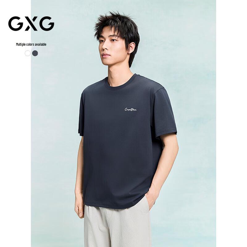 GXG Men s Cool-Touch Letter Print Loose Short Sleeve T-Shirt XXXL
